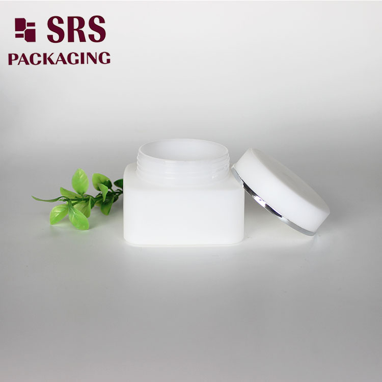 PP-1 30ml 50ml empty cream round cap square PP jar 