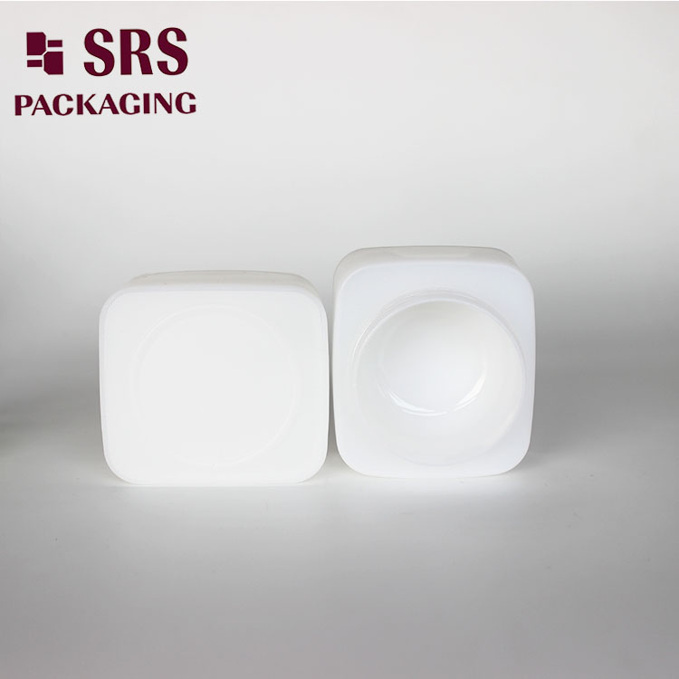 PP-1 30ml 50ml empty cream round cap square PP jar 