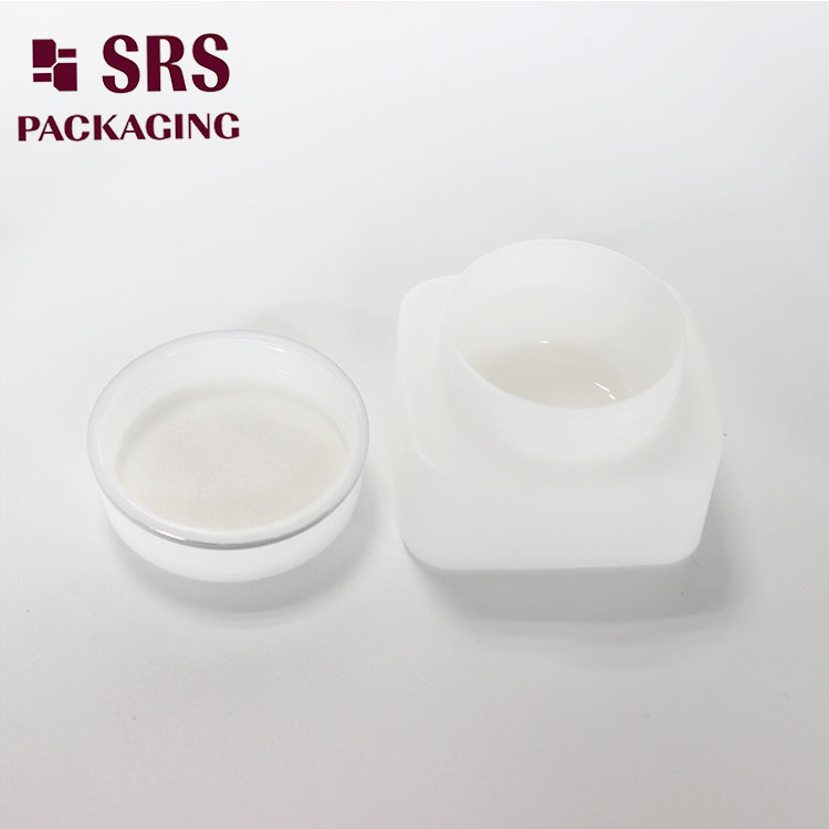 PP-1 30ml 50ml empty cream round cap square PP jar 