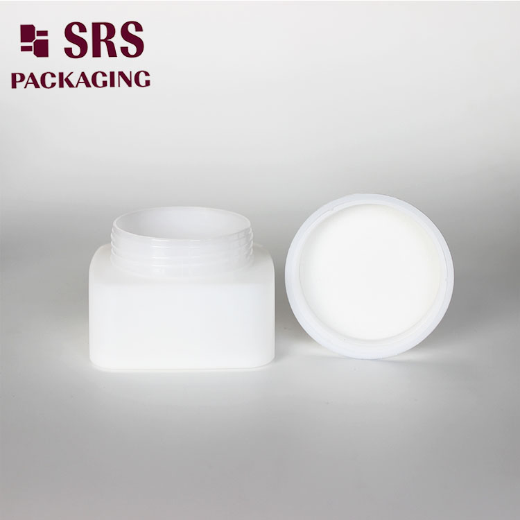 PP-1 30ml 50ml empty cream round cap square PP jar 