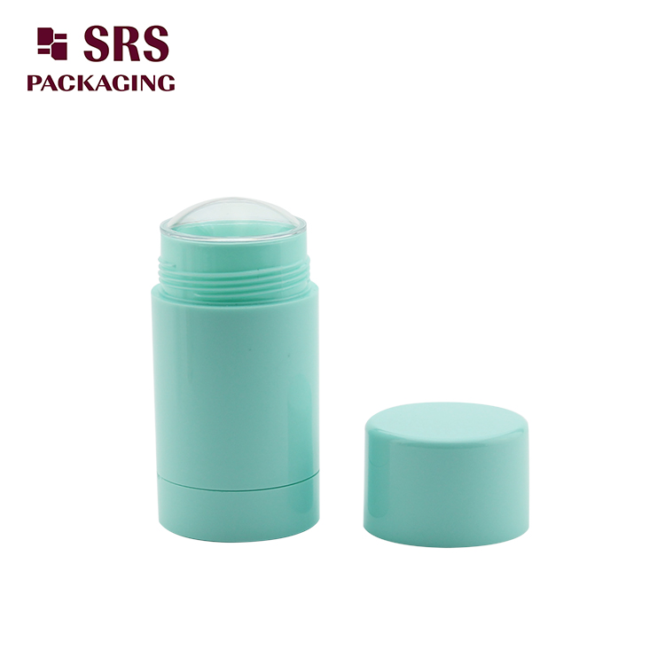 D042 empty Plastic Cosmetic Green Color 75g Deodorant Bottle