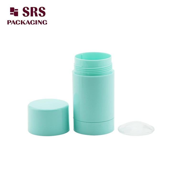 D042 empty Plastic Cosmetic Green Color 75g Deodorant Bottle