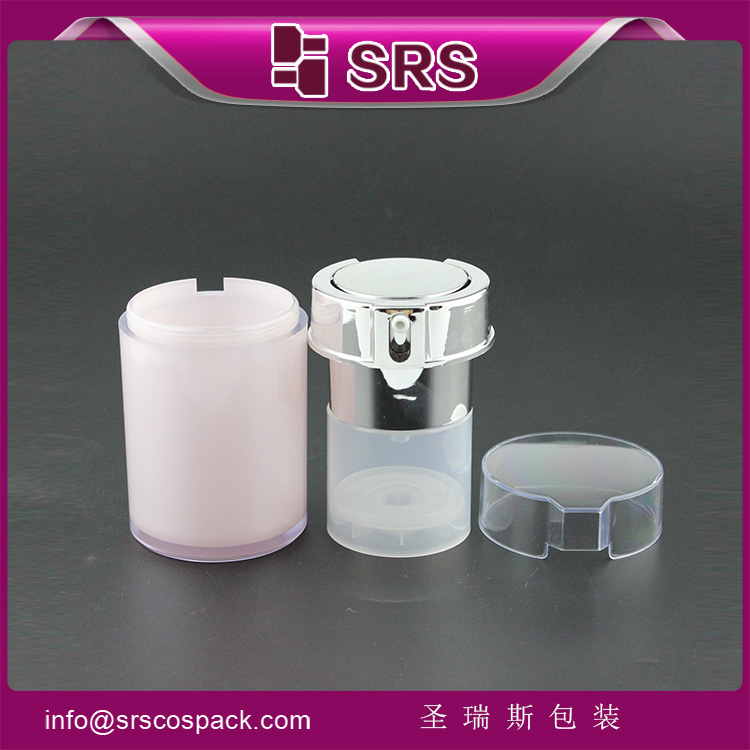 A101 round 30ml 50ml acrylic airless jar with lid