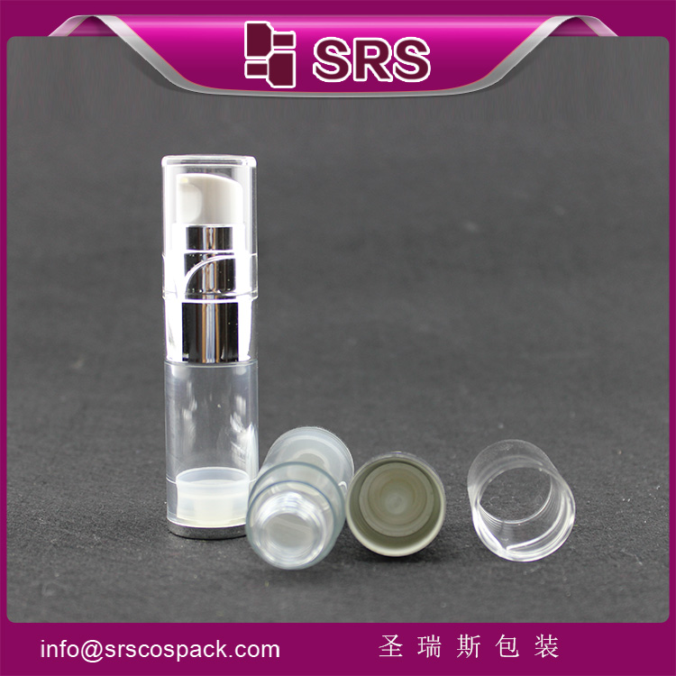 A0211 transparent AS airless 15ml 30ml 50ml bottle cosmetic empty 