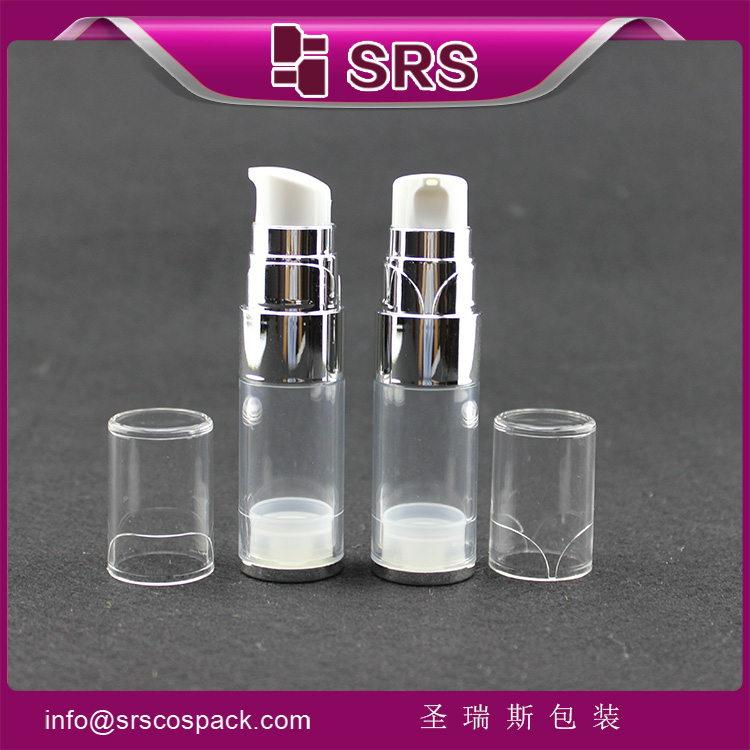 A0211 transparent AS airless 15ml 30ml 50ml bottle cosmetic empty 