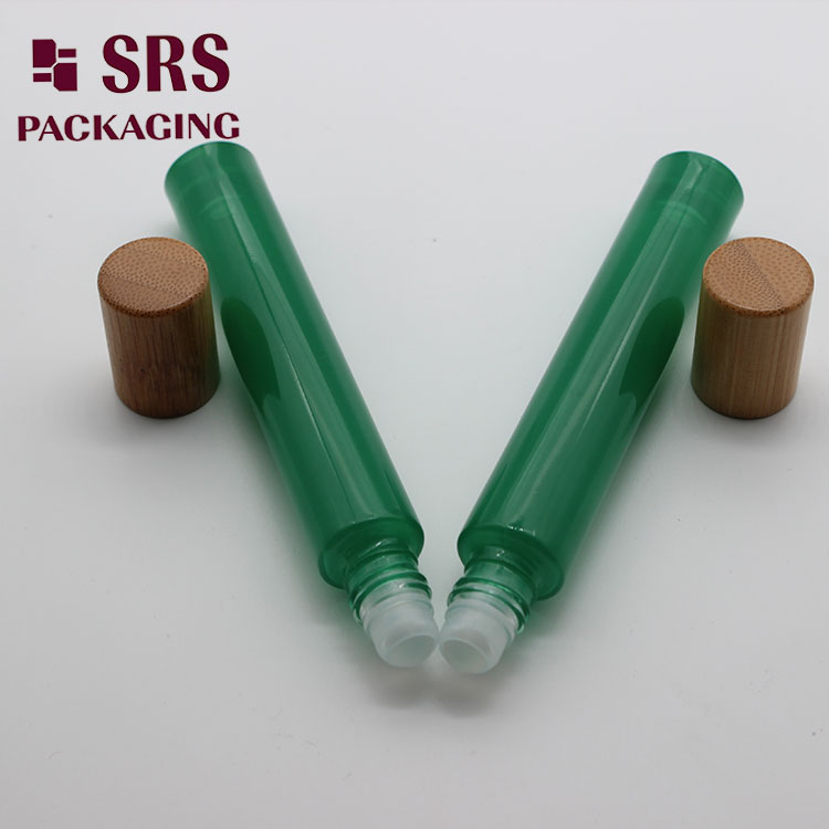 GB1-10ml SRS Empty Thick Wall 10ml Glass Roller Bottle with Bamboo Cap