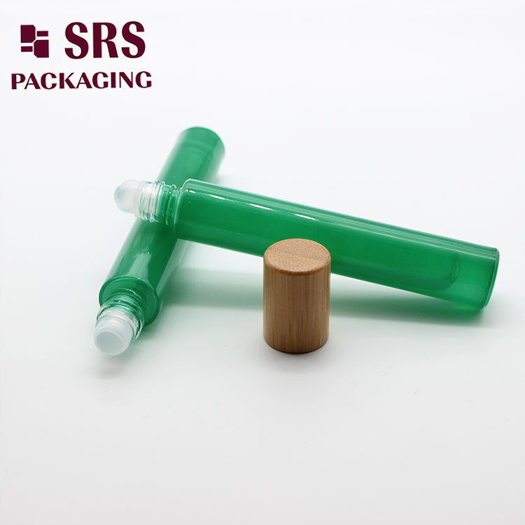 GB1-10ml SRS Empty Thick Wall 10ml Glass Roller Bottle with Bamboo Cap