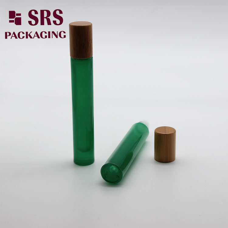 GB1-10ml SRS Empty Thick Wall 10ml Glass Roller Bottle with Bamboo Cap