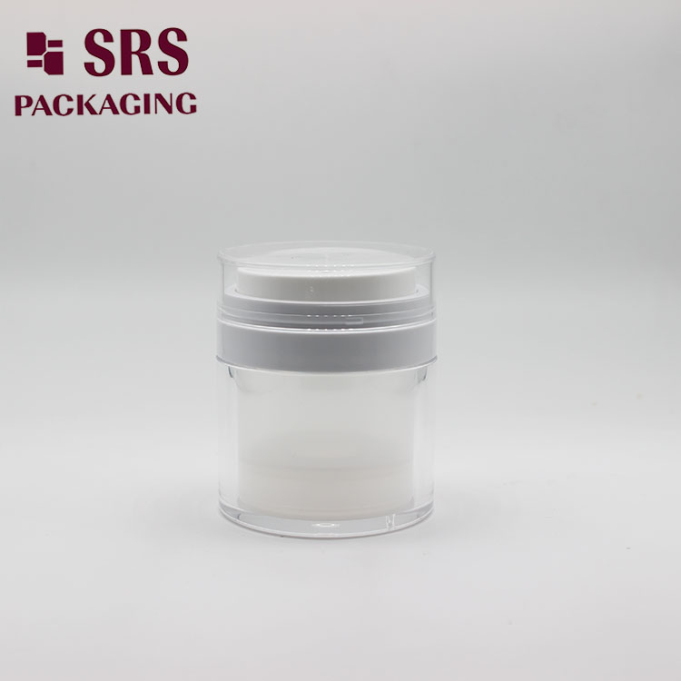 A100 SRS Empty Cosmetic Clear 50g Acrylic Airless Jar