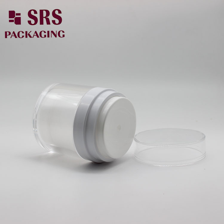 A100 SRS Empty Cosmetic Clear 50g Acrylic Airless Jar