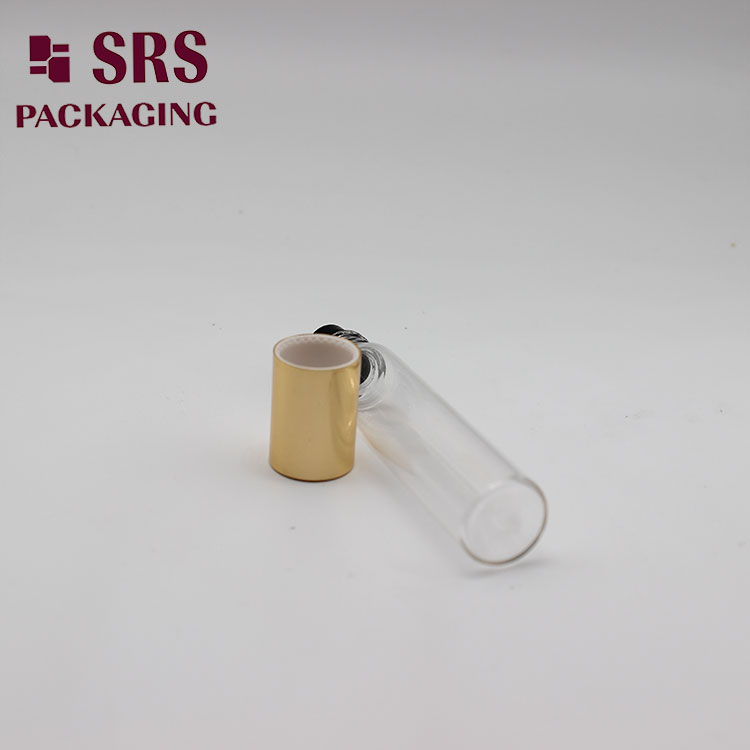 dia 17mm glass empty roller 10ml bottle with black holder