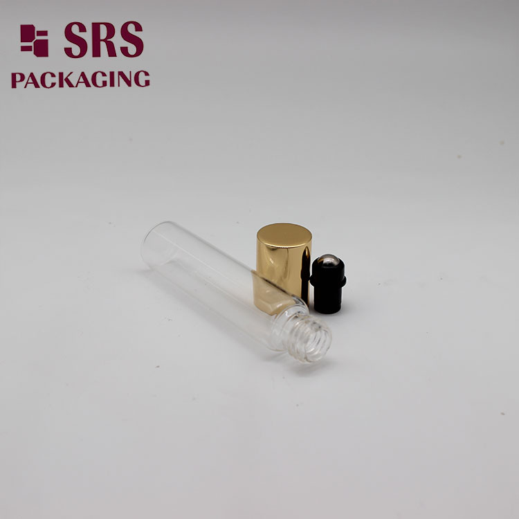 dia 17mm glass empty roller 10ml bottle with black holder