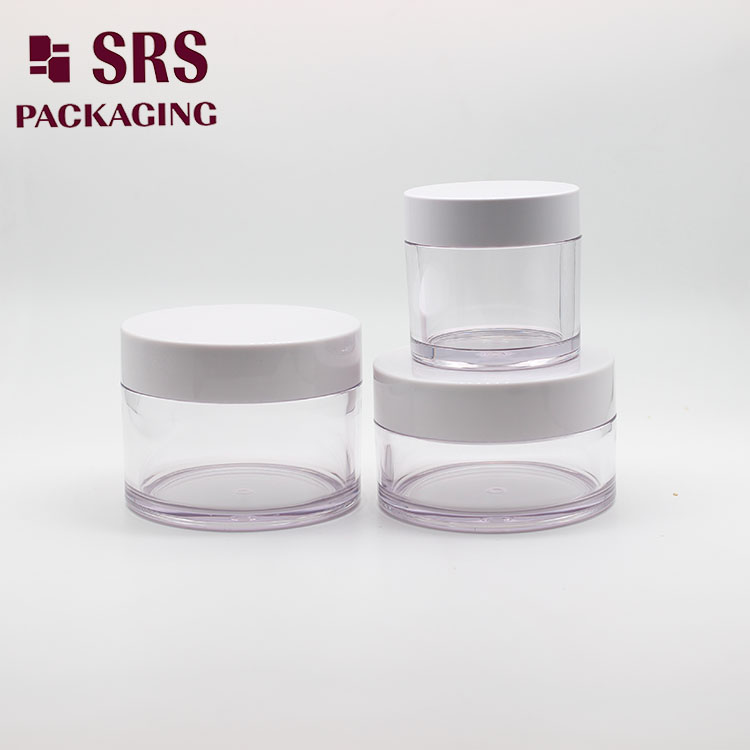 SRS Empty Plastic 50g 100g Thick Wall PETG Plastic Jar