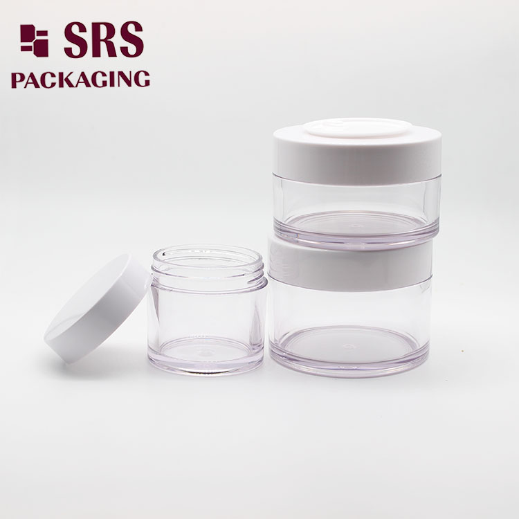 SRS Empty Plastic 50g 100g Thick Wall PETG Plastic Jar