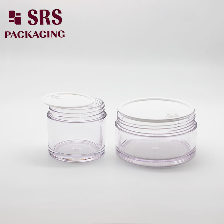 SRS Empty Plastic 50g 100g Thick Wall PETG Plastic Jar