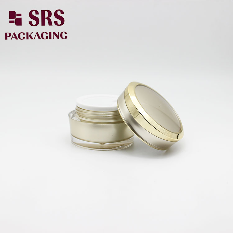 J031 Wholesale Acrylic Cosmetic Cream Jar 15ml 30ml 50ml Skin Care Packaging