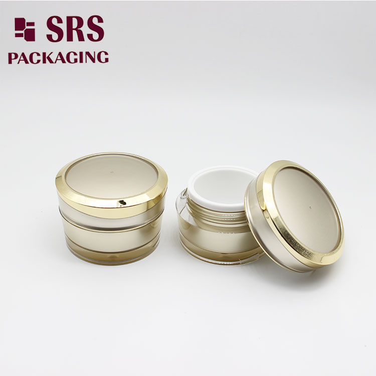 J031 Wholesale Acrylic Cosmetic Cream Jar 15ml 30ml 50ml Skin Care Packaging