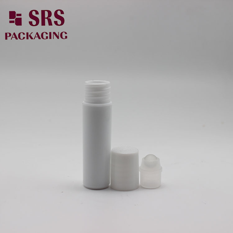 5ml Round White Lip Gloss Plastic Roller Bottle Custom