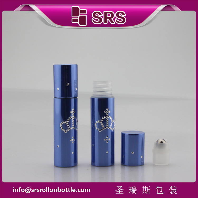 SRS Packaging 5ml Perfume Roller Bottle with Aluminum Plastic Bottle