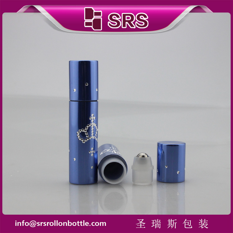 SRS Packaging 5ml Perfume Roller Bottle with Aluminum Plastic Bottle