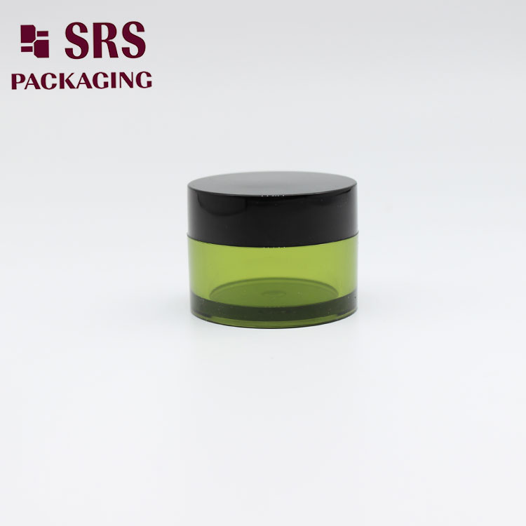 Different Size PETG Plastic Single Wall Cosmetic Cream Jar