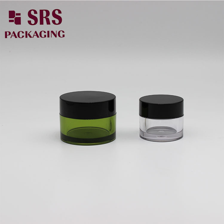 Different Size PETG Plastic Single Wall Cosmetic Cream Jar