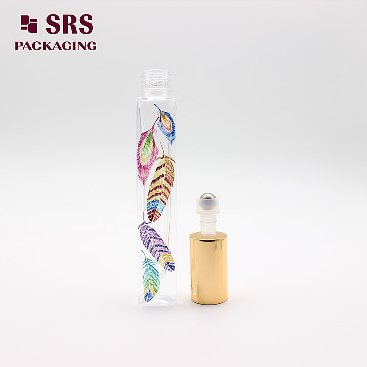 GB2-10ml SRS Cosmetic 3D color printing Roll on 10ml Perfume Oil Glass Bottle