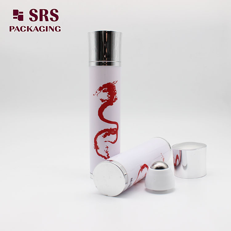 ABS Material 30ml Roller Massage Bottle with Silk Printing