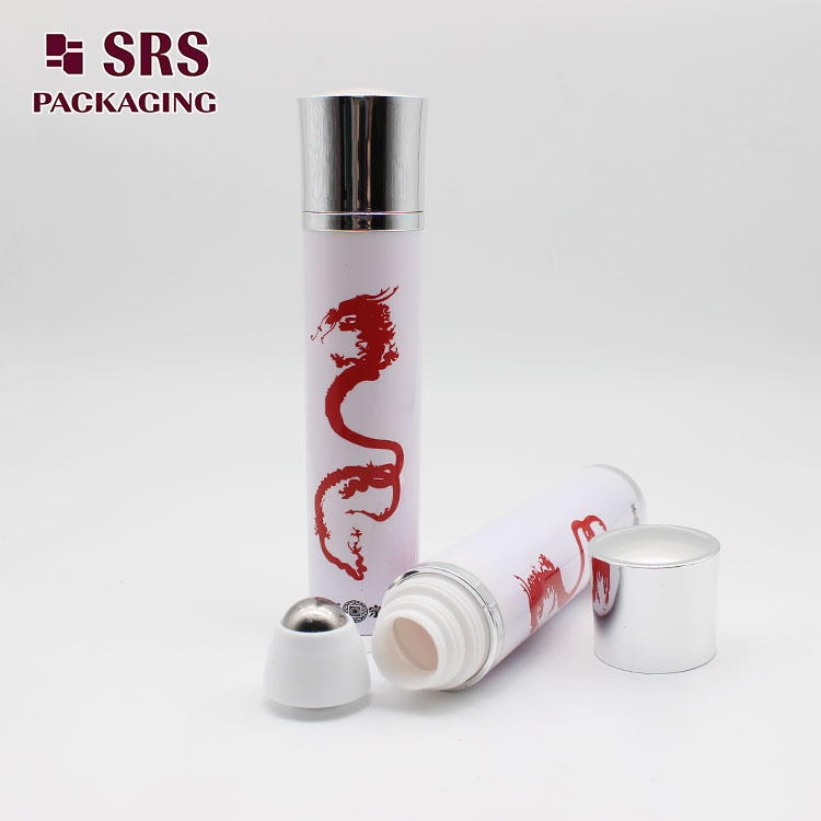 ABS Material 30ml Roller Massage Bottle with Silk Printing