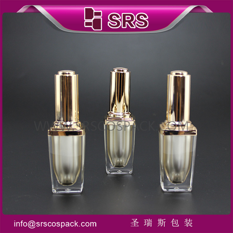 NP004 empty square plastic cosmetic nail gel polish Bottle with brush
