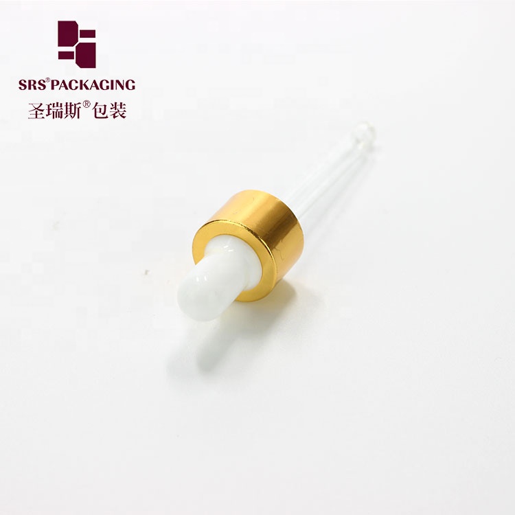 ISO9001 manufacturer 30ml cosmetic glass squeezable dropper bottle 