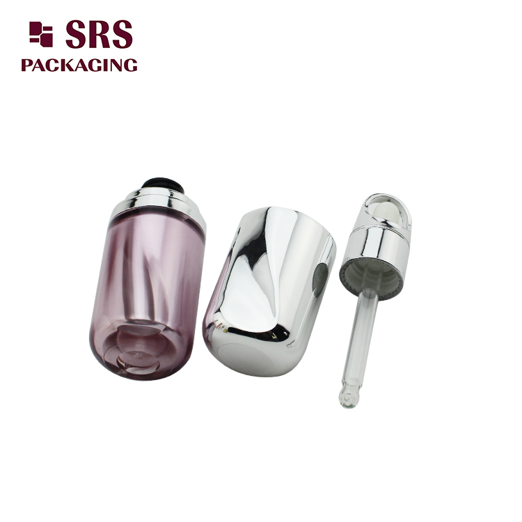 SRS protable pink elegant custom plastic perfume dropper bottle 