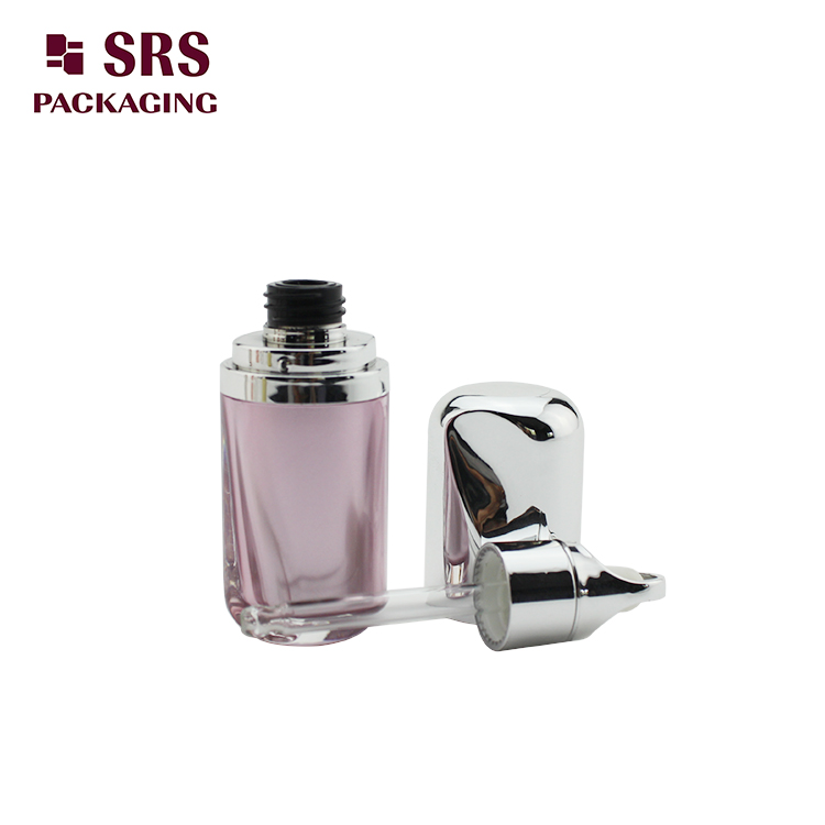 SRS protable pink elegant custom plastic perfume dropper bottle 