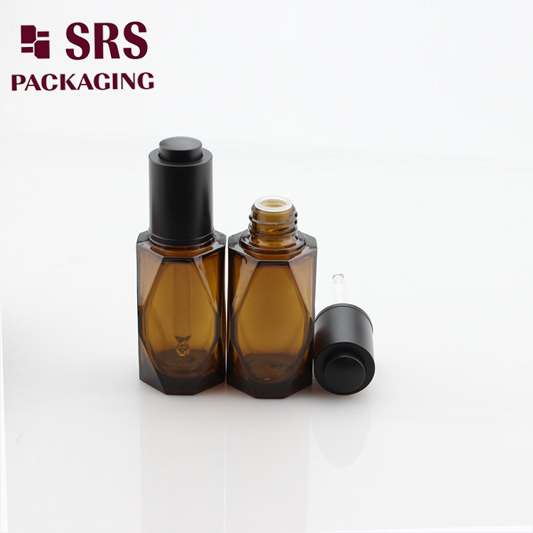 SRS high quality think bace special shape 40ml dropper bottles		
