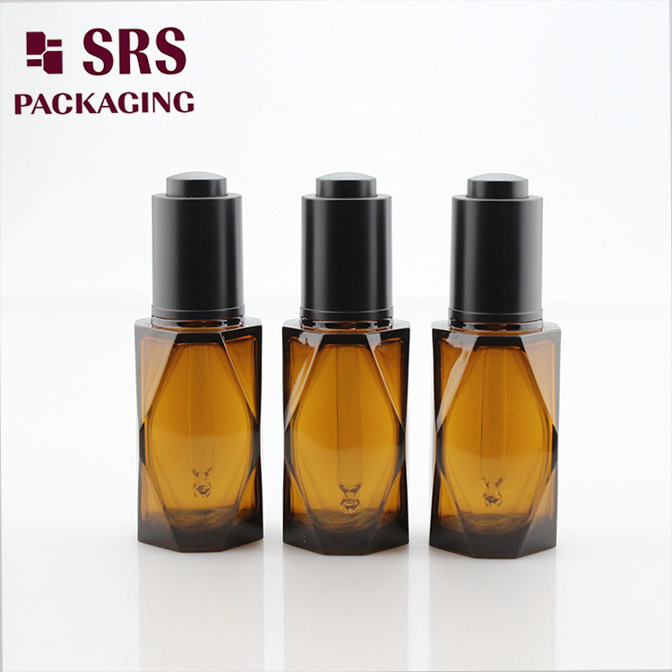 SRS high quality think bace special shape 40ml dropper bottles		
