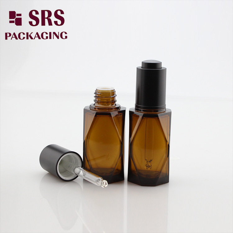 SRS high quality think bace special shape 40ml dropper bottles		
