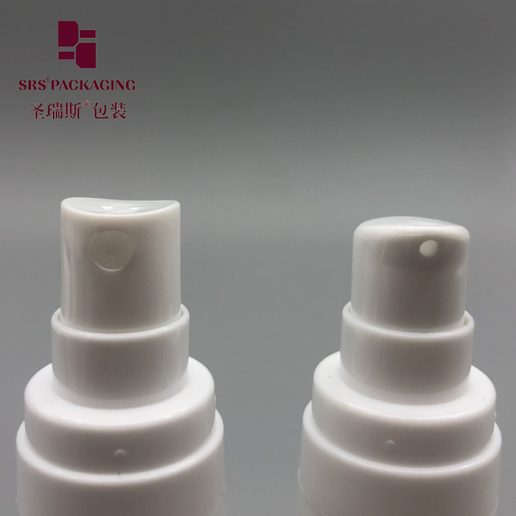 Eco-friendly recyclable plastic airless pump bottle 15ml 30ml 50ml for cosmetic packaging