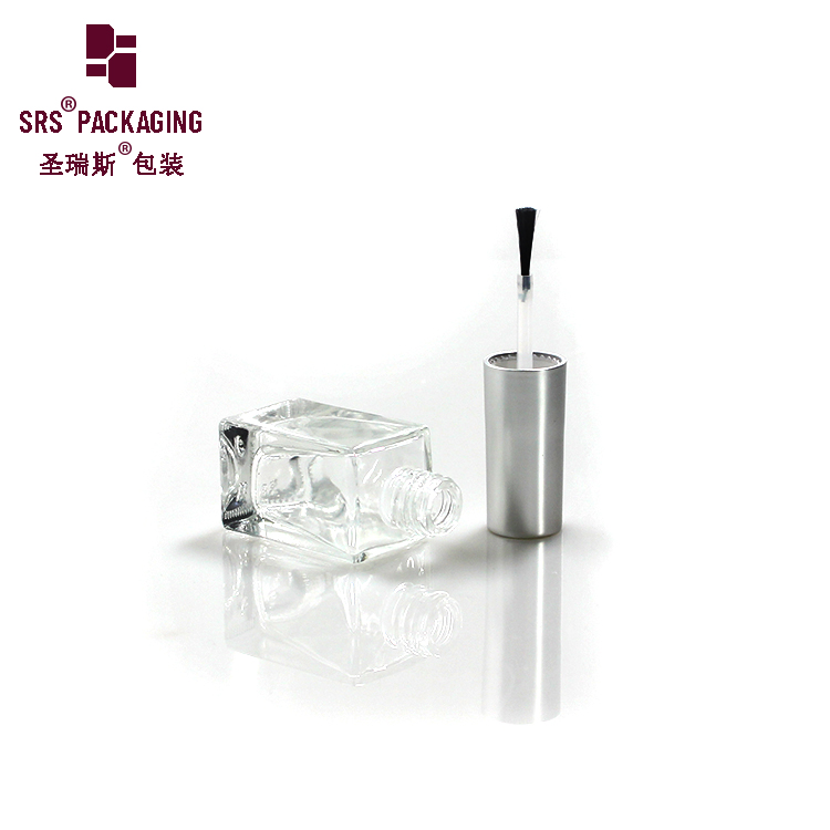 Custom Unique empty 8ml 10ml 12ml with brush and cap glass bottle nail polish