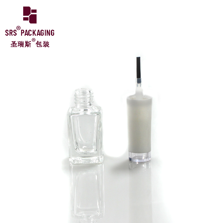 6ml chemical empty china manufactory nail polish remover glass bottle with lid