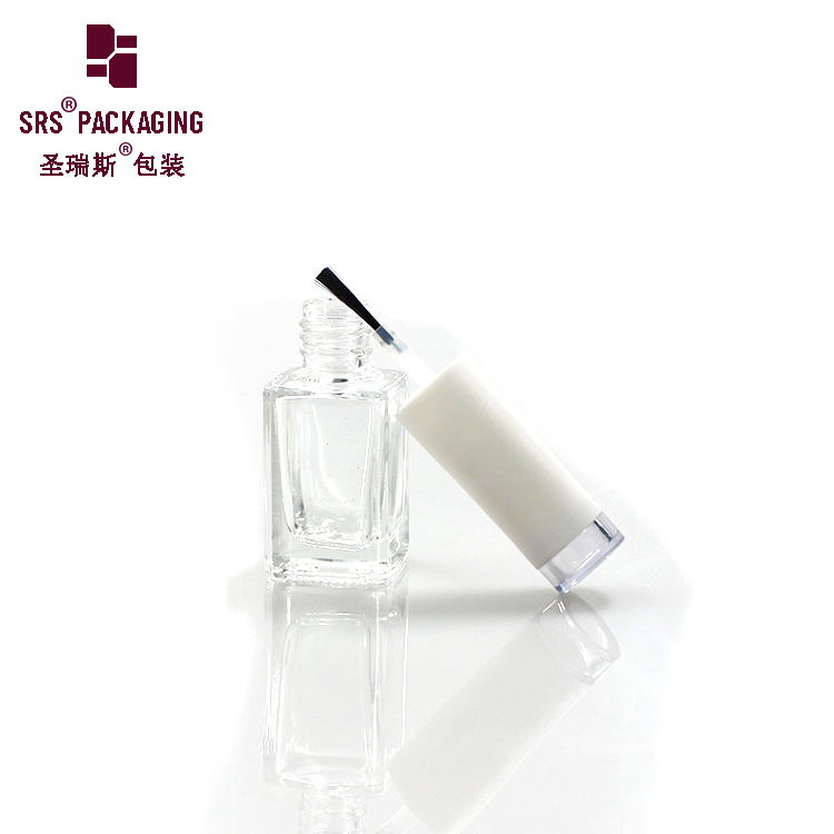 6ml chemical empty china manufactory nail polish remover glass bottle with lid