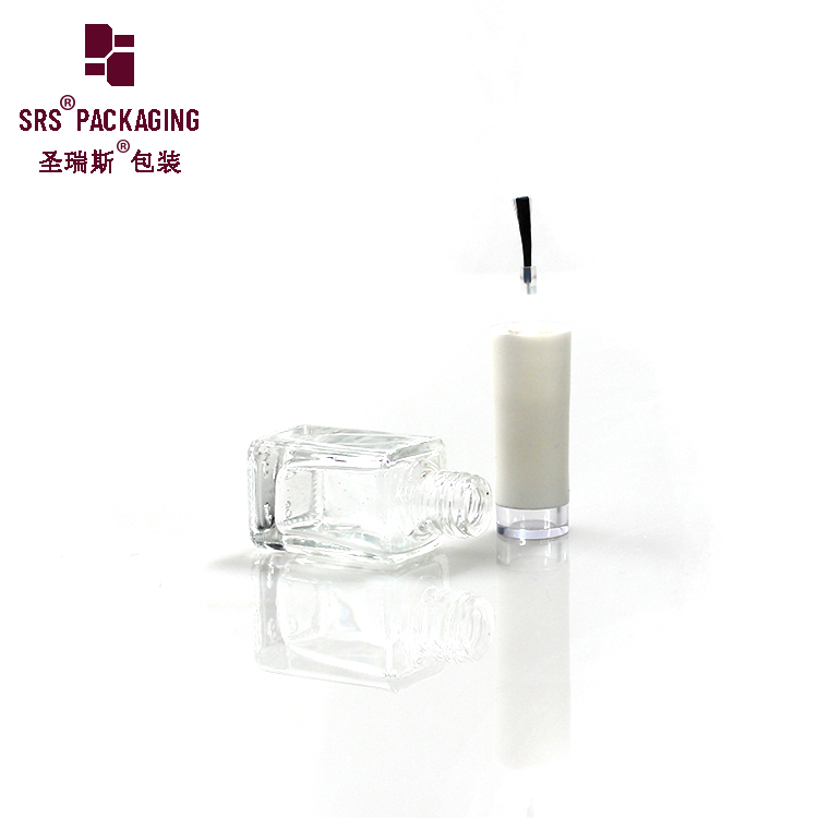 6ml chemical empty china manufactory nail polish remover glass bottle with lid