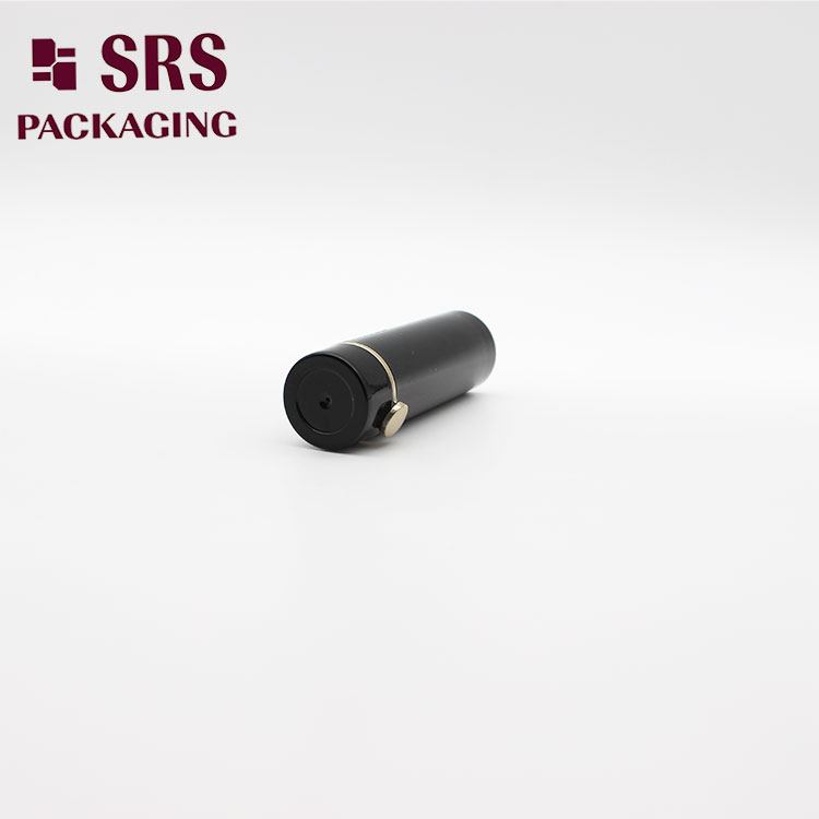 Factory direct sale high-end black luxury lipstick container lip round balm tube container