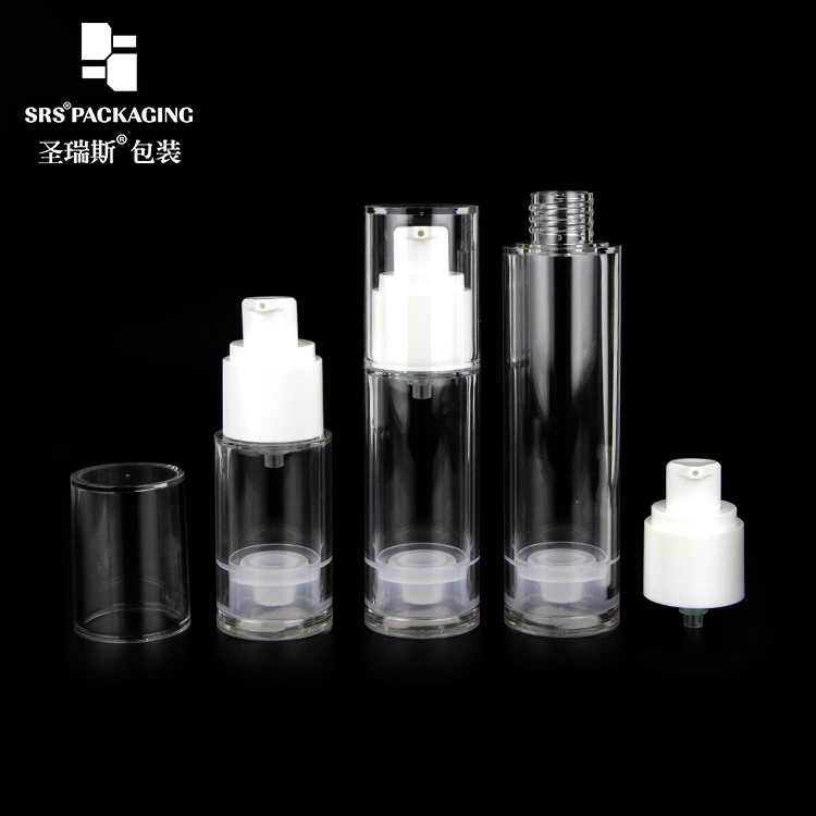 SRS Empty factory selling 15ml 30ml 50ml AS Airless Bottles for Cream and Lotion Cosmetics