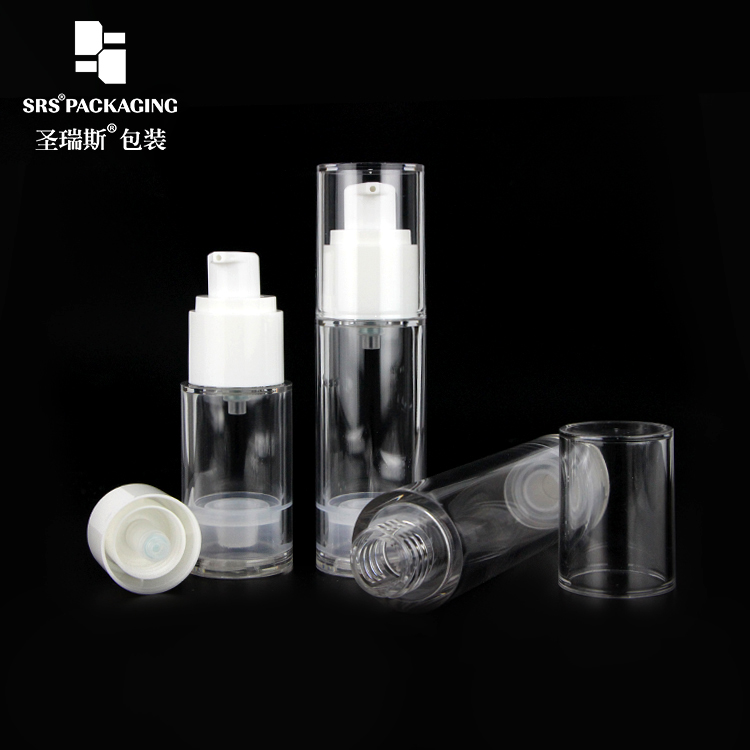 SRS Empty factory selling 15ml 30ml 50ml AS Airless Bottles for Cream and Lotion Cosmetics