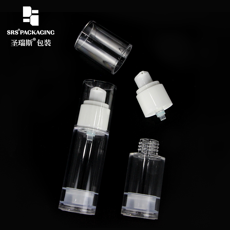 SRS Empty factory selling 15ml 30ml 50ml AS Airless Bottles for Cream and Lotion Cosmetics