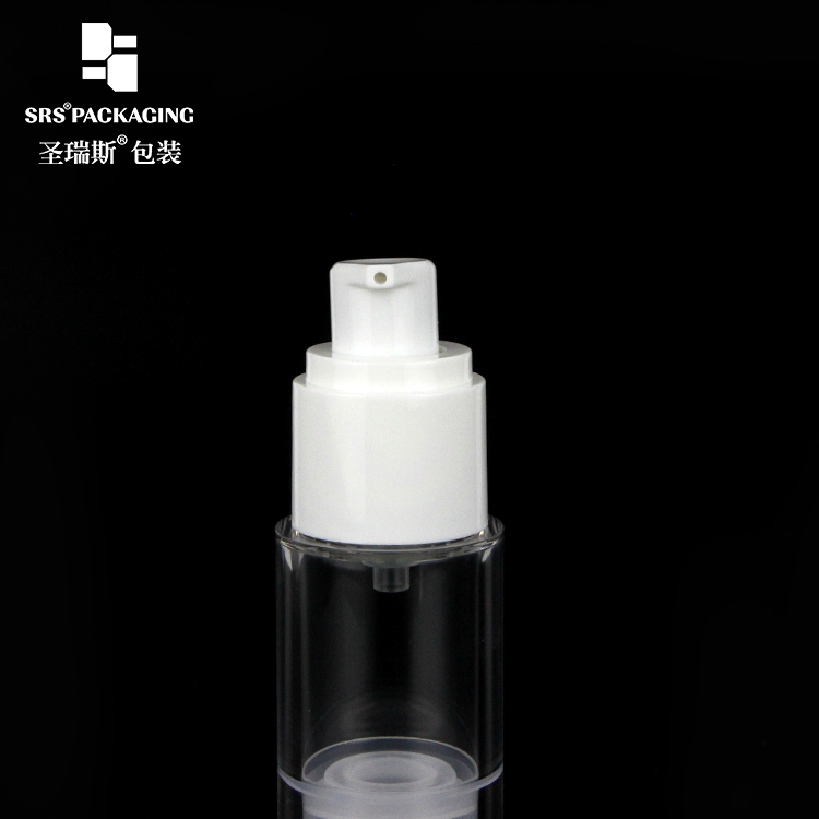 SRS Empty factory selling 15ml 30ml 50ml AS Airless Bottles for Cream and Lotion Cosmetics