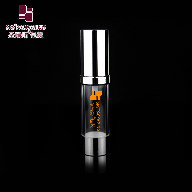 custom 10ml 15ml 20ml 30ml cosmetic packaging airless pump bottle plastic