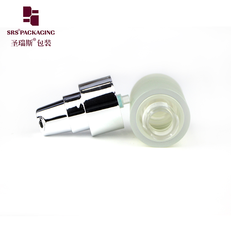 15ml 30ml 50ml beauty foundation airless silver pump bottle