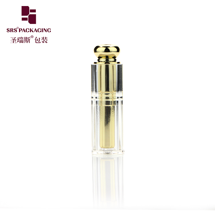 OEM ODM luxury square round lipstick tube gold color make up cosmetic packaging