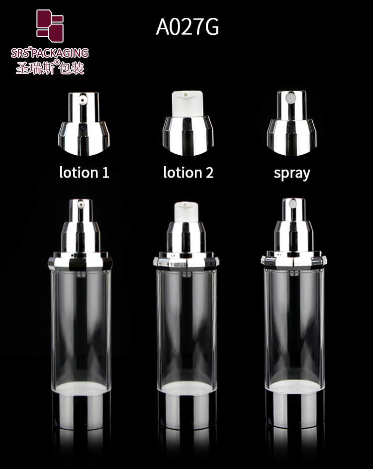 Wholesales plastic empty lotion pump bottles 30ml 50ml 100ml 120ml skin care lotion vacuum container 